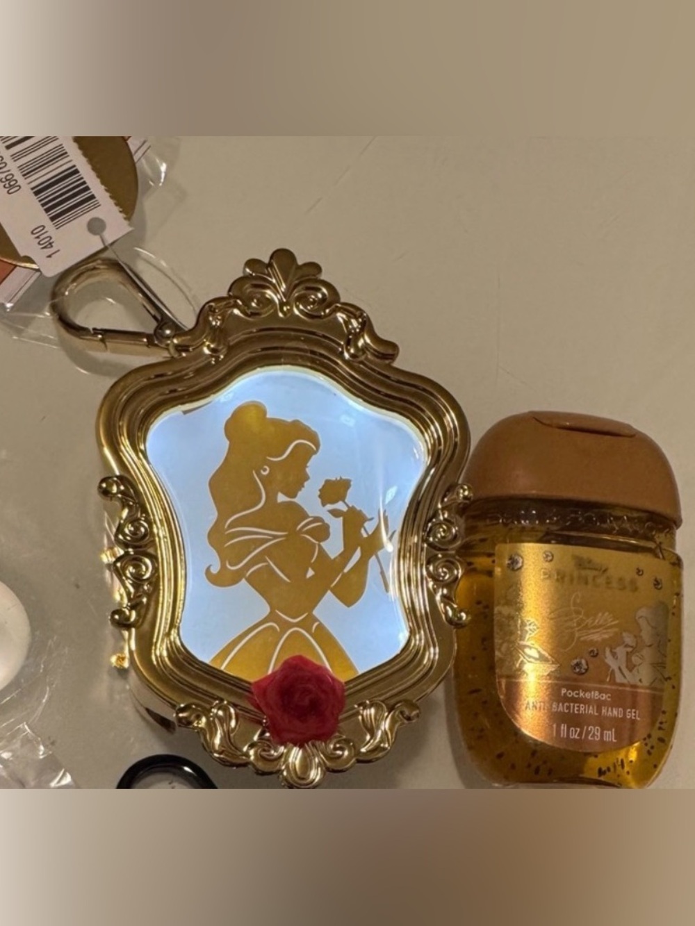 Disney Princess Rose Gold Pocket bath body works Case & Mirror - Picture 3 of 3
